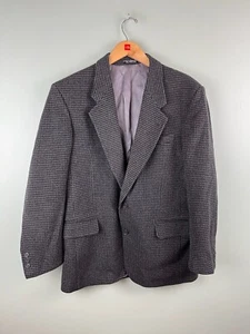 Christian Aujard Vintage Cashmere Blend Dark Gray Blazer Sport Coat Mens Sz M/L - Picture 1 of 9