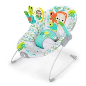 Bright Starts Spinnin’ Safari Vibrating Baby Bouncer Seat