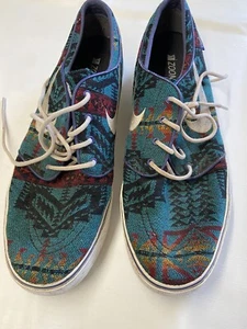Mens NIKE ID Stefan Janoski Native Print Pendleton Zoom Air Shoes Sz 11 - Picture 1 of 6