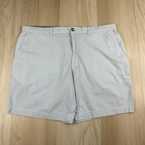 Vineyard Vines Mens Blue Pinstripe Print Seersucker 9" Breaker Shorts Size 42B - Picture 1 of 17