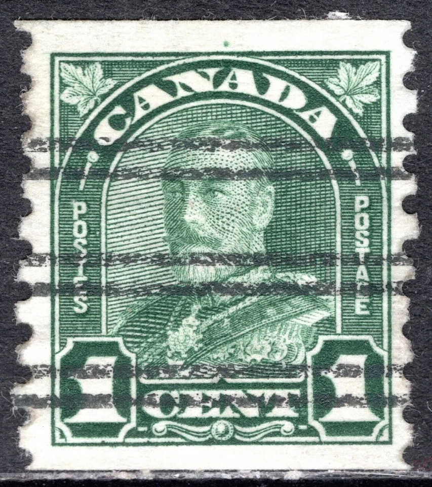 Canada Stamp Scott #179, King George, Green, Pre-Cancel Coil, MLH, SCV$9.00 - Image 1 of 1