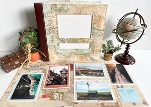 Álbum de fotos de álbum de recortes de viaje, álbum de recortes de viaje prefabricado, álbum de viaje - Imagen 1 de 10