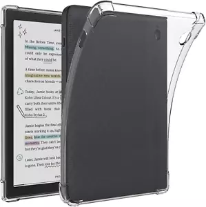 Crystal Clear Case for Kobo Libra 2 Libra Colour 7 Inch Shockproof Thin Silicone - Picture 1 of 12
