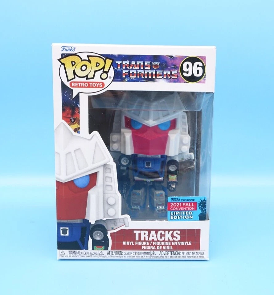 Tracks - Transformers Funko Pop Retro #96 · Fall Con. 2021 Limited Edition · NEW - Bild 1 von 4