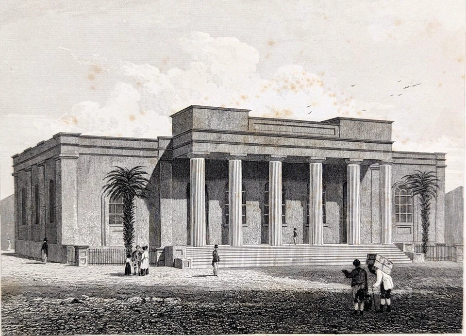 1831  SAVANNAH - UNITED STATES BANK - GEORGIA  Original Engraved Print - Image 1 of 3