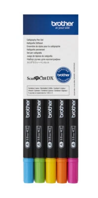 Juego de bolígrafos tropicales de caligrafía Brother ScanNCut DX CADXCLGPEN3 Foto 1 de 2