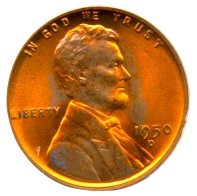1950-D Lincoln Cent, NGC MS67RD, Old Holder**** - Image 1 of 3