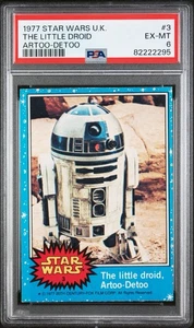 1977 STAR WARS U.K. #3 THE LITTLE DROID ARTOO-DETOO R2-D2 PSA 6 EX-MINT POP 5!!! - Picture 1 of 2