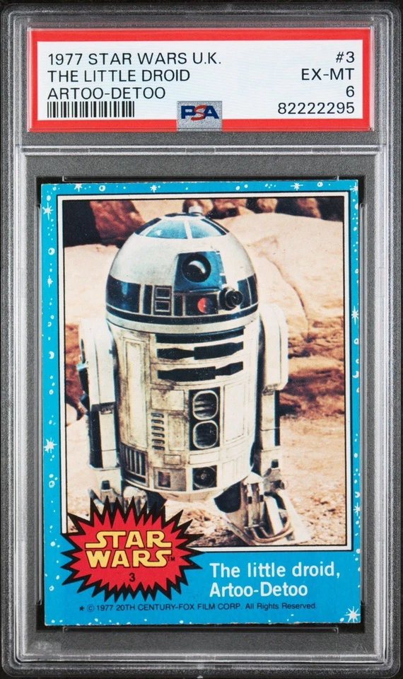 1977 STAR WARS U.K. #3 THE LITTLE DROID ARTOO-DETOO R2-D2 PSA 6 EX-MINT POP 5!!! - Image 1 of 2