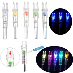 6pcs LED Lighted Arrownocks Leucht Nocken Archery ID 6.2mm Arrow Shaft Target - Picture 1 of 17