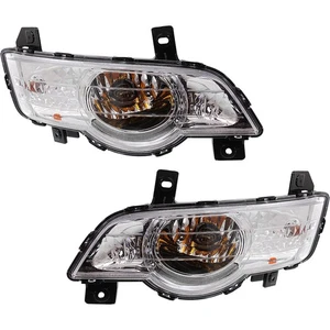 For 2009-2012 Traverse Parking Light Front Clear Plastic SET PAIR - Picture 1 of 6