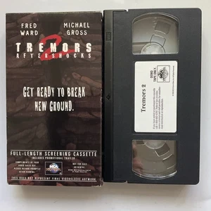 Tremors 2 Full Length Screening VHS Cassette Tape Copy Promo Demo Screener HTF - Picture 1 of 2