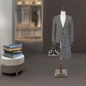 Estantes de exhibición de ropa ajustables en altura con soporte para zapatos desmontable y estante para pantalones - Imagen 1 de 19