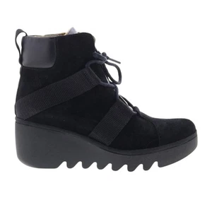 Fly London Blom BLOM460FLY-000 Womens Black Suede Casual Dress Boots 39 - Picture 1 of 8