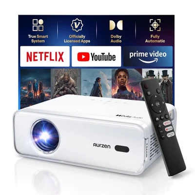 Proyector Inteligente EAZZE D1 con WiFi y Bluetooth, Netflix-Licencia Oficial... Foto 1 de 4