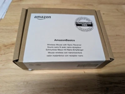 Amazon Basics Wireless Computer Mouse with Nano Receiver - Image 1 of 4