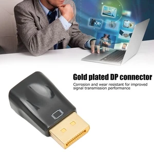 DisplayPort To VGA Adapter 1920x1080 60Hz To VGA Adapter Male To Female Conne - Picture 1 of 22