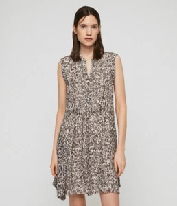 Abito donna AllSaints viscosa Clari Kara taglia large senza maniche lungo - Foto 1 di 7
