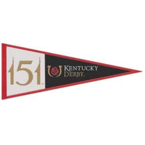 Kentucky Derby 151. WOLLE BESTICKT WIMPEL 13"x32" NEU WINCRAFT - Bild 1 von 1
