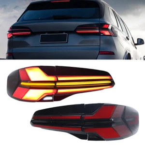 Paar LED Rückleuchten Schwarzes Gehäuse Blinkerleuchte Für BMW X5 G05 2018-2023 - Picture 1 of 17