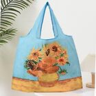 Square Shape Oil Painting Printed Eco-friendly Bag Outdoor Travel Storage Bag