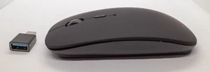 ANEWISH flache, leise, kabellose Maus (Bluetooth + Dongle) mit Akku - Bild 1 von 3