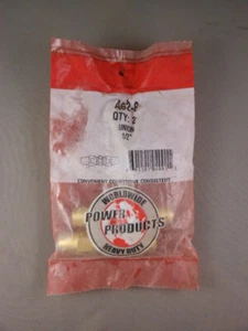 A62-8 Worldwide Heavy Duty Power Products 2 Pack 1/2" Brass Union Long Nut - Picture 1 of 6