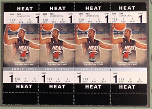 2003-04 Fleer Authentix #128A Dwyane Wade Booster Ticket Lower Level Rookie