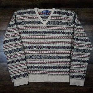 Polo By Ralph Lauren Lambs Wool Fair Isle Sweater Size 2XL Men’s - Picture 1 of 3