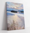 AKSELI GALLEN-KALLELA, LAKE VIEW -CANVAS WALL ART PICTURE PRINT