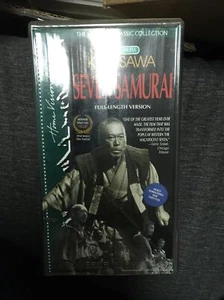 Seven Samurai VHS, 1992, 2-Tape Set Akira Kurosawa Full Lenghth Japanese Classic - Picture 1 of 5