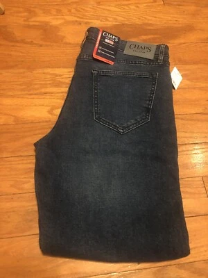 Mens Chaps Jeans Size 34x30 Dark Wash Straight Fit RL - Image 1 of 4