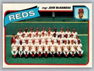 Reds Team Card Manager John McNamara 1980 Topps #606 - Picture 1 of 2