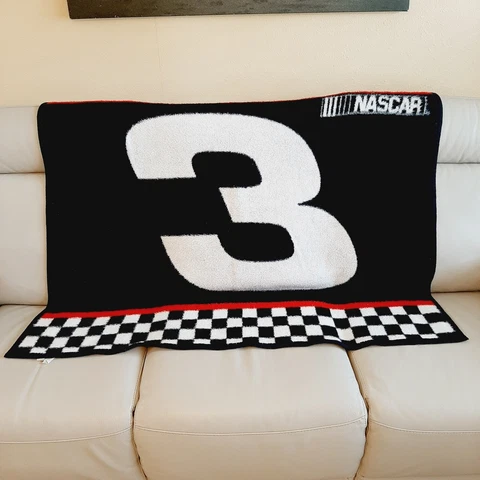 Biederlack NASCAR #3 Dale Earnhardt Richard Childress Racing Red Black Blanket Cover