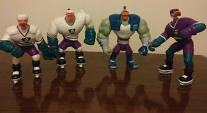 4 Vintage Disney Mighty Ducks Action Figures Grin Nosedive D L'Orange Hockey - Picture 1 of 12