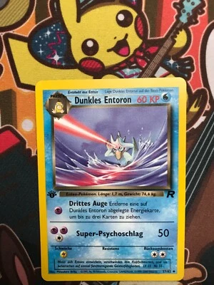 Dunkles Entoron 1. Edition 37/82 Team Rocket deutsch Pokemon Karten NM - Bild 1 von 2