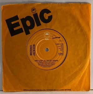 Michael Jackson Don’t Stop Till You Get Enough Epic EX - Picture 1 of 4
