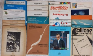 SPARTITI musicali LOTTO 20/25 LIBRETTI anni 70-90 Mino Reitano sanremo tromba - Foto 1 di 5