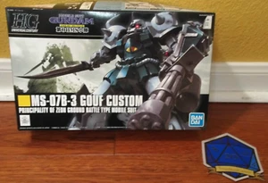 x1 MS-07B-3 Gouf Custom Mobile Suit Gundam Bandai 1/144 117 Sealed Contents - Afbeelding 1 van 6