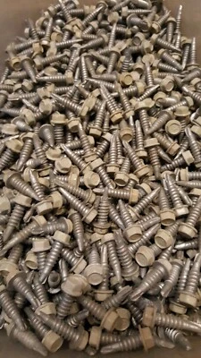 #14 x 3/4" PIEDRA LIGERA Autoperforadora Chapa Tornillos de Construcción BOLSA 250 Foto 1 de 2