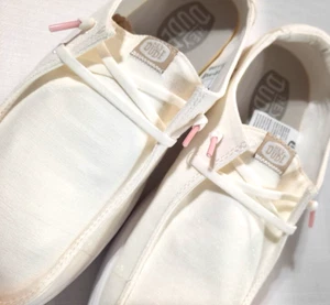 Hey Dude Women's Wendy Rise Casual Shoes Slip-on Sneak Spark White US Size 8 NWT - Picture 1 of 10