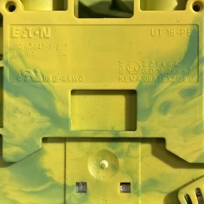 (5 PC) Phoenix UT 16-PE - Protective conductor terminal block 3044212 - Image 1 of 4