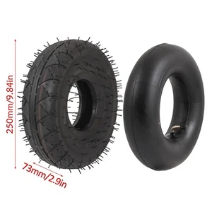 410/3.50-4 1x Reifen & 1x Schlauch für ATV Roller Go Kart Mähwagen 4" Felge - Bild 1 von 11