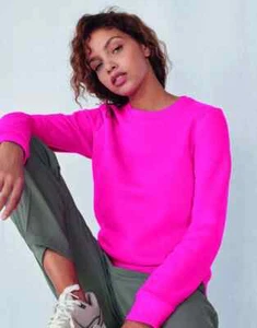 B&C QUEEN Womens Crew Neck Sweatshirt Ladies Pullover Jumper - Picture 1 of 21