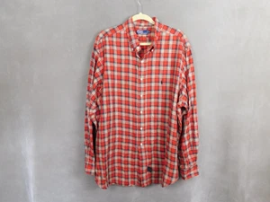 Polo Ralph Lauren Mens Shirt XXL Plaid Button Up Long Sleeve Collared Red Cotton - Imagen 1 de 10