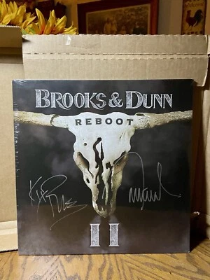 Brooks & Dunn REBOOT II Autographed Black Vinyl 🤠 Garth & Ronnie SIGNED 2LP - Image 1 of 4