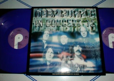 DEEP PURPLE "In Concert '72" LP + 7" w Smoke On The Water LE PURPLE VINYL NM-/NM - Image 1 of 4