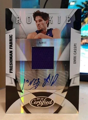 2009-10 Certified 171/399 Omri Casspi #190 Rookie Auto RC SACRAMENTO KINGS - Image 1 of 2