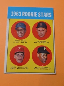 1963 Topps Willie Stargell #553 Pittsburgh Pirates Rookie Card MLB VGEX Crease - Photo 1/15