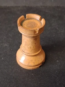 Spare Chess piece, Castle 4cm wood Used White - Picture 1 of 1